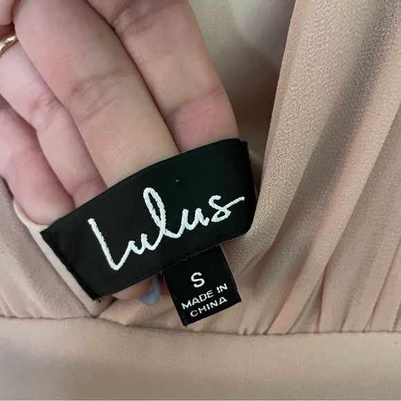 Lulu's Heavenly Hues Blush Maxi Dress Bridesmaid - Picture 3 of 8